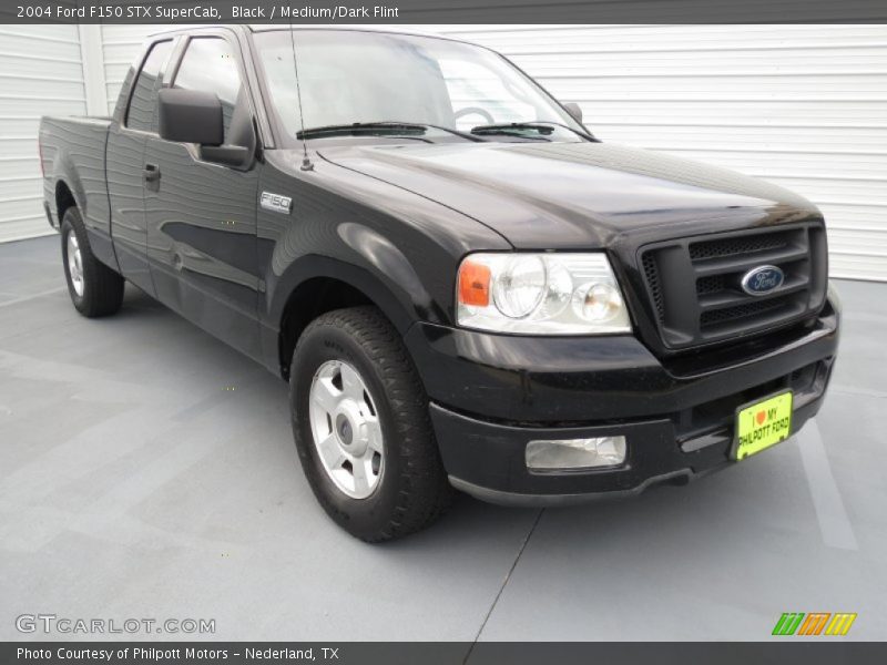 Black / Medium/Dark Flint 2004 Ford F150 STX SuperCab