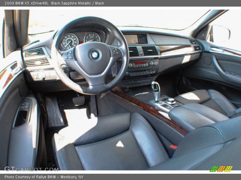 Black Sapphire Metallic / Black 2009 BMW X5 xDrive48i