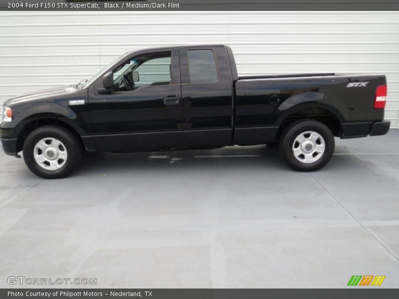 Black / Medium/Dark Flint 2004 Ford F150 STX SuperCab