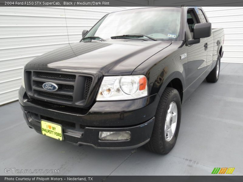 Black / Medium/Dark Flint 2004 Ford F150 STX SuperCab