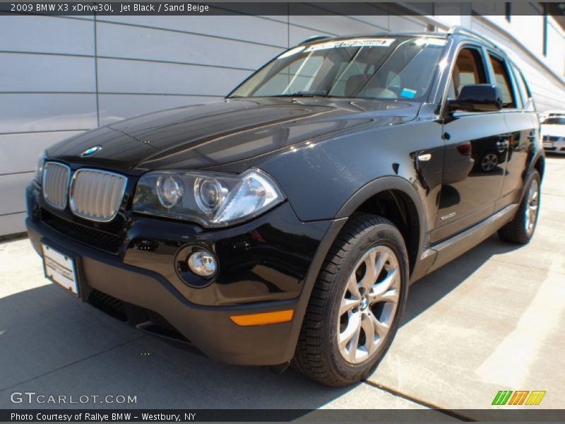 Jet Black / Sand Beige 2009 BMW X3 xDrive30i