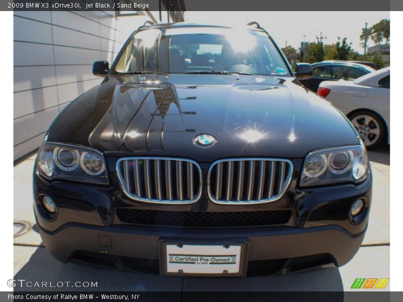 Jet Black / Sand Beige 2009 BMW X3 xDrive30i