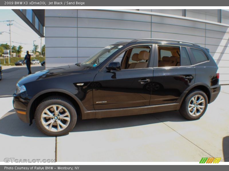 Jet Black / Sand Beige 2009 BMW X3 xDrive30i