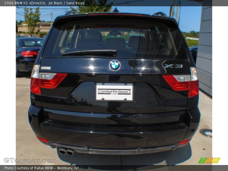 Jet Black / Sand Beige 2009 BMW X3 xDrive30i