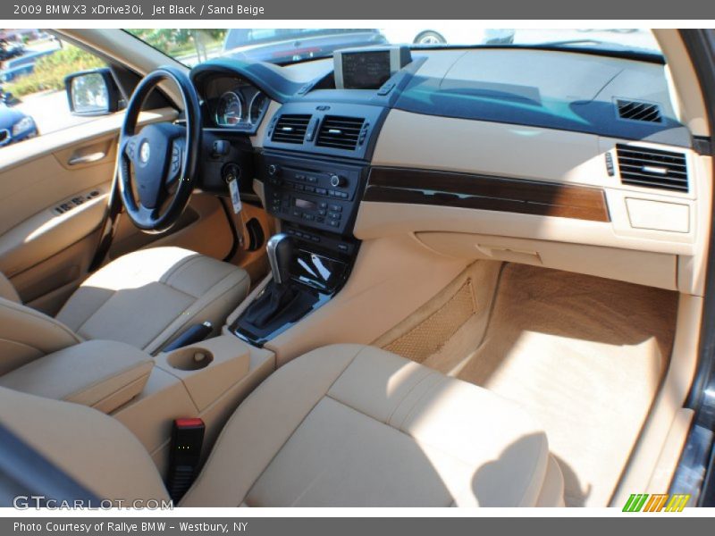 Jet Black / Sand Beige 2009 BMW X3 xDrive30i