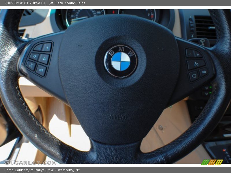 Jet Black / Sand Beige 2009 BMW X3 xDrive30i