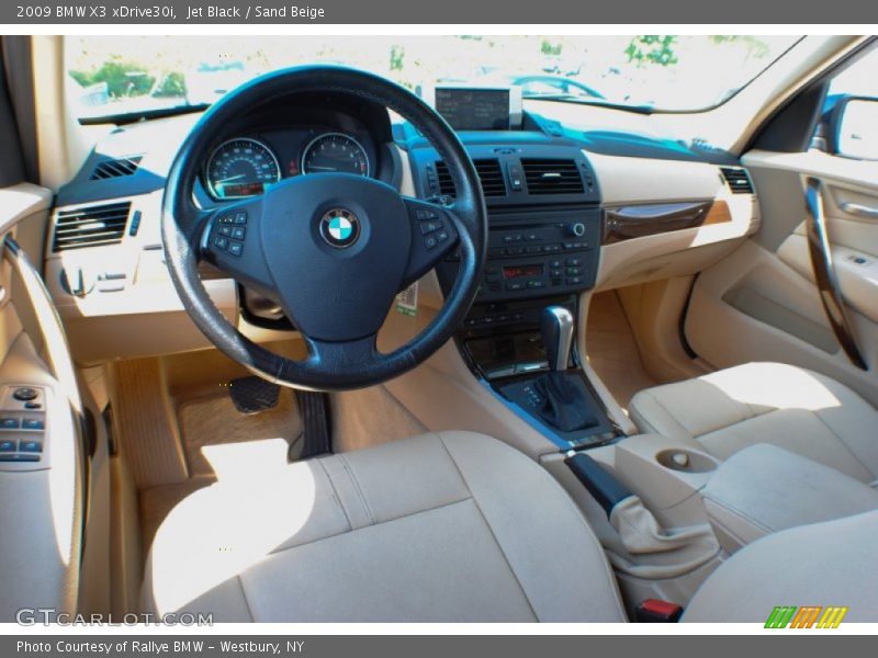 Jet Black / Sand Beige 2009 BMW X3 xDrive30i