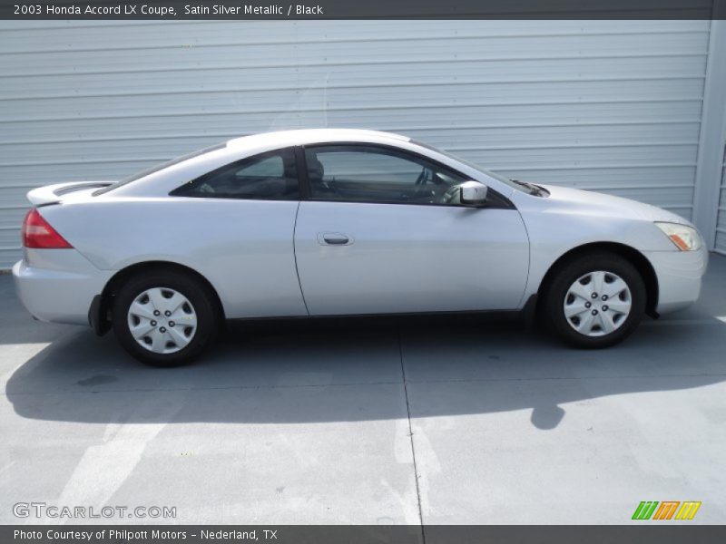 Satin Silver Metallic / Black 2003 Honda Accord LX Coupe