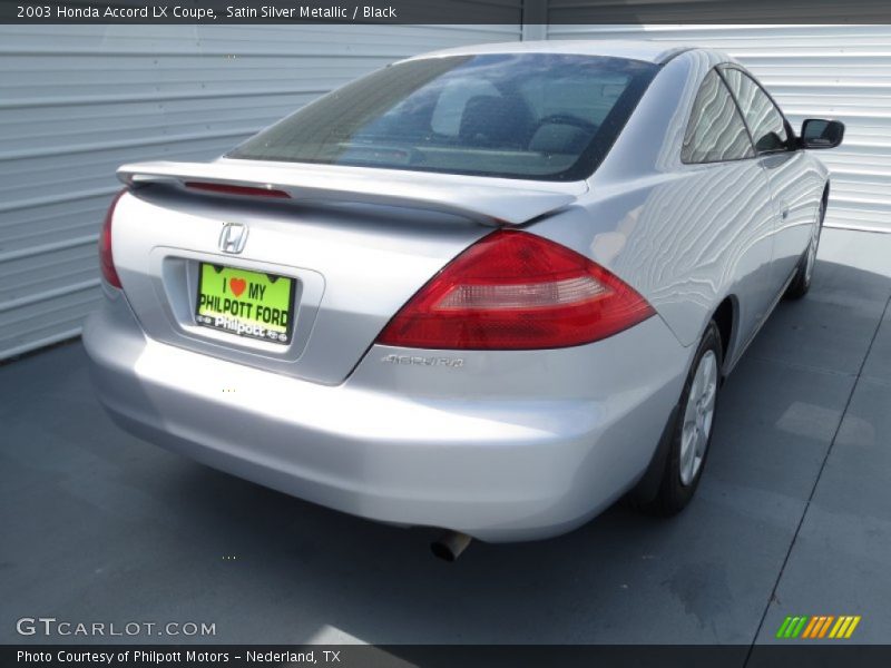 Satin Silver Metallic / Black 2003 Honda Accord LX Coupe