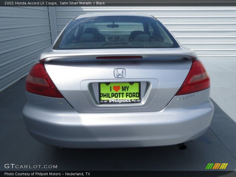 Satin Silver Metallic / Black 2003 Honda Accord LX Coupe