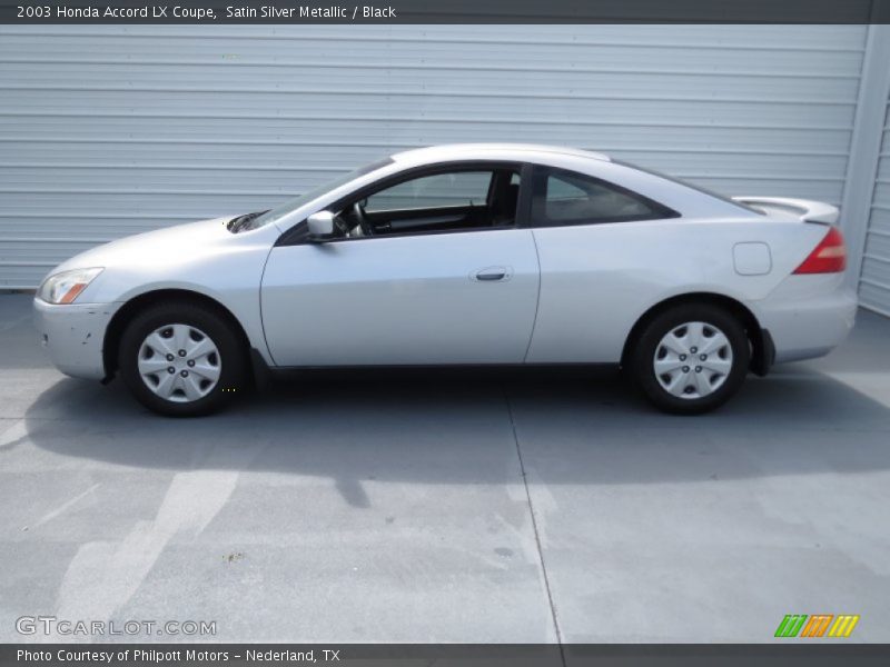 Satin Silver Metallic / Black 2003 Honda Accord LX Coupe