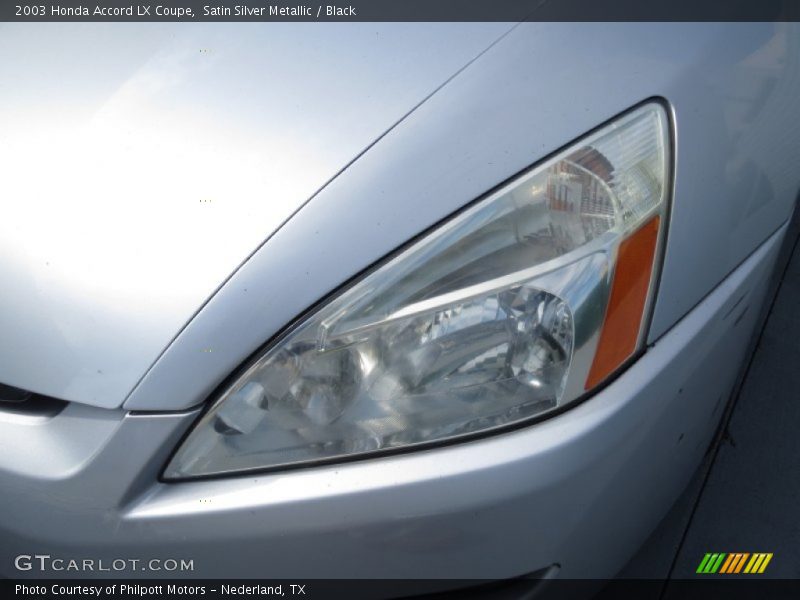 Satin Silver Metallic / Black 2003 Honda Accord LX Coupe