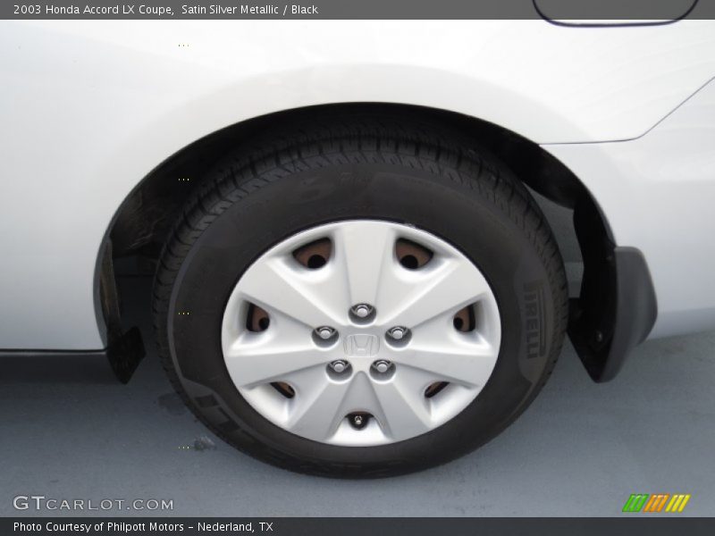 Satin Silver Metallic / Black 2003 Honda Accord LX Coupe