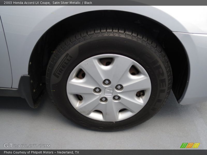 Satin Silver Metallic / Black 2003 Honda Accord LX Coupe