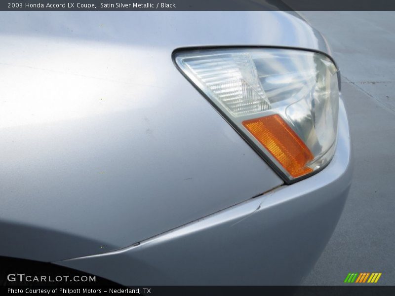 Satin Silver Metallic / Black 2003 Honda Accord LX Coupe