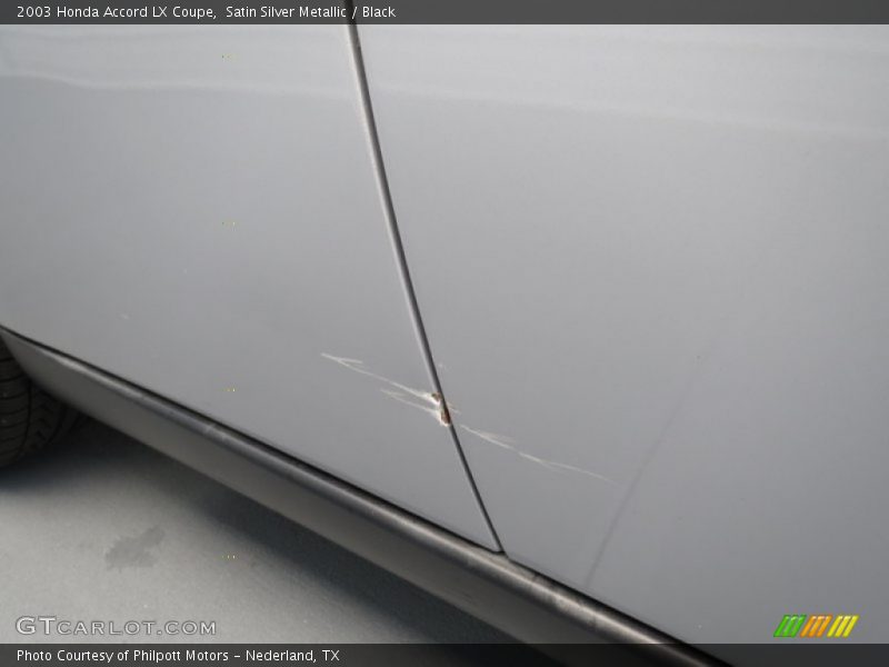 Satin Silver Metallic / Black 2003 Honda Accord LX Coupe