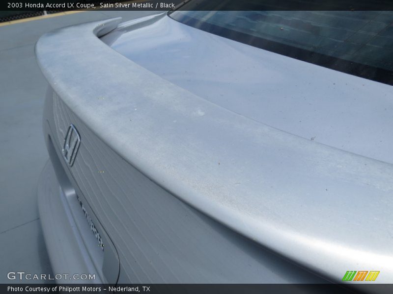 Satin Silver Metallic / Black 2003 Honda Accord LX Coupe