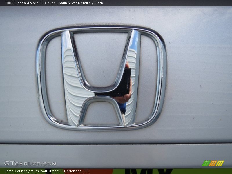 Satin Silver Metallic / Black 2003 Honda Accord LX Coupe