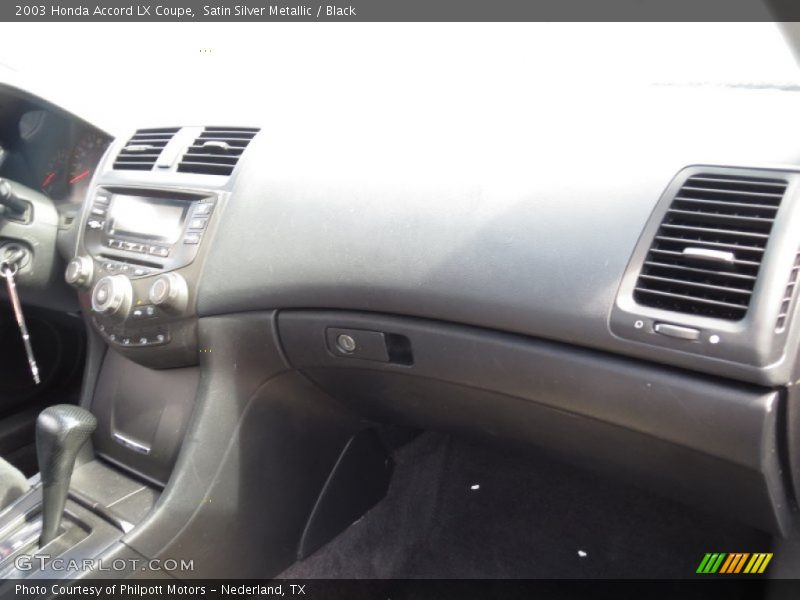 Satin Silver Metallic / Black 2003 Honda Accord LX Coupe