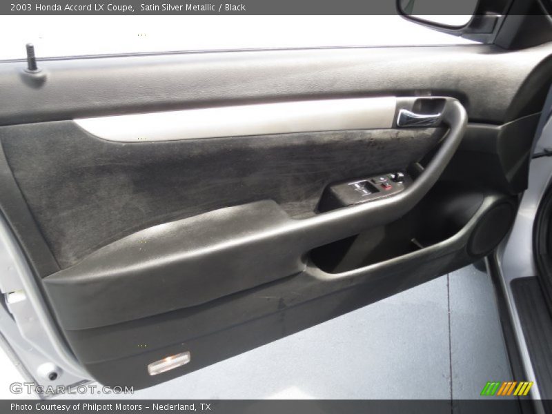 Satin Silver Metallic / Black 2003 Honda Accord LX Coupe