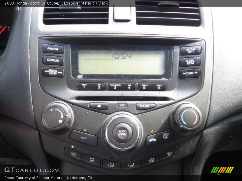 Satin Silver Metallic / Black 2003 Honda Accord LX Coupe
