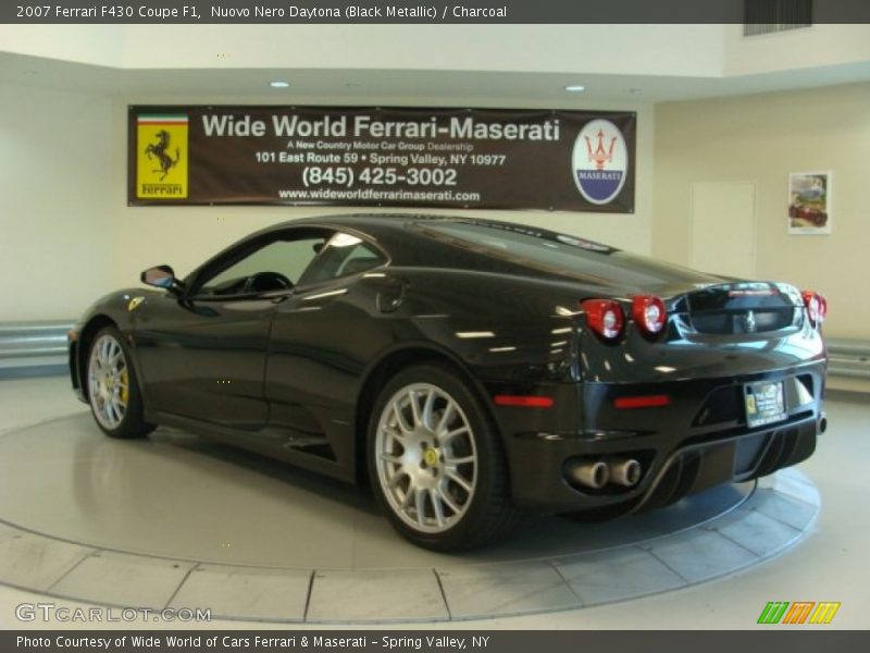 Nuovo Nero Daytona (Black Metallic) / Charcoal 2007 Ferrari F430 Coupe F1