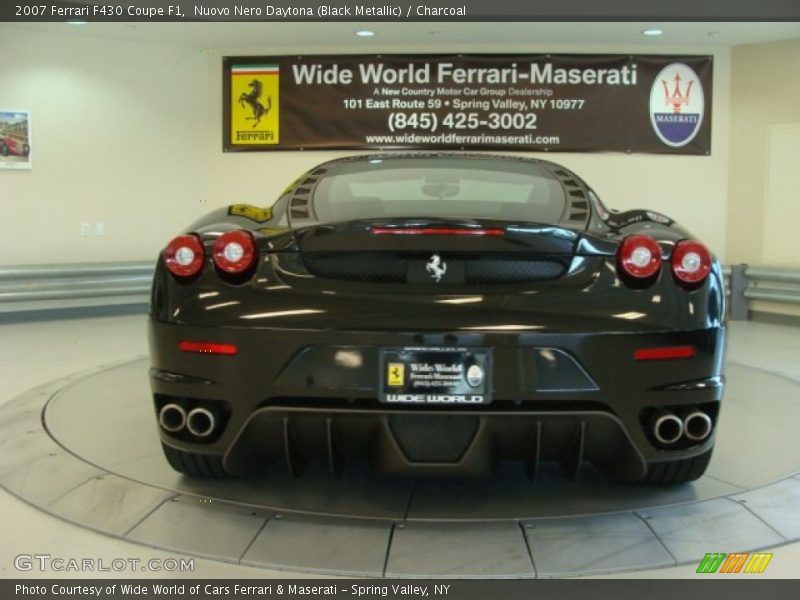Nuovo Nero Daytona (Black Metallic) / Charcoal 2007 Ferrari F430 Coupe F1