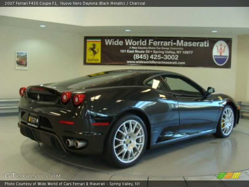 Nuovo Nero Daytona (Black Metallic) / Charcoal 2007 Ferrari F430 Coupe F1