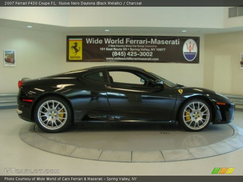 Nuovo Nero Daytona (Black Metallic) / Charcoal 2007 Ferrari F430 Coupe F1