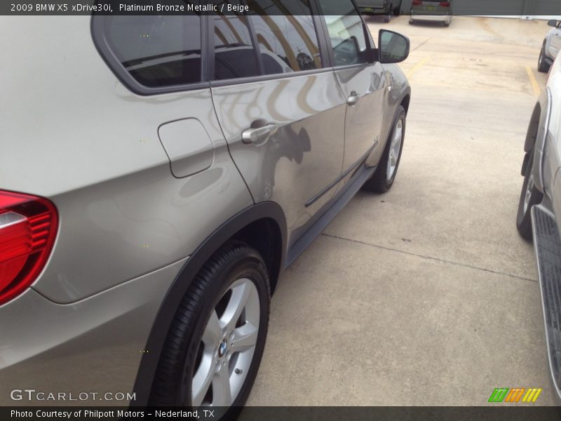 Platinum Bronze Metallic / Beige 2009 BMW X5 xDrive30i