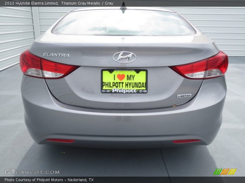 Titanium Gray Metallic / Gray 2013 Hyundai Elantra Limited