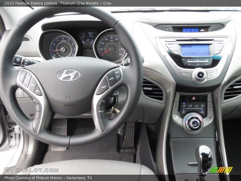 Titanium Gray Metallic / Gray 2013 Hyundai Elantra Limited