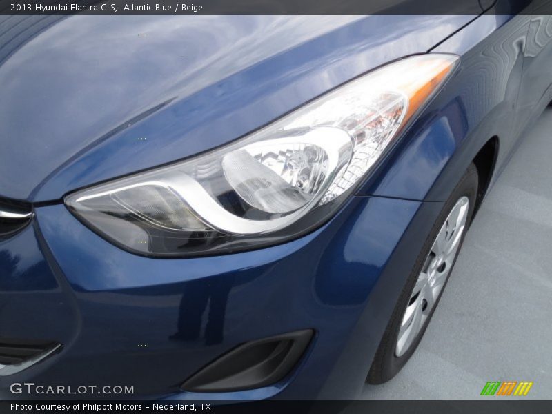 Atlantic Blue / Beige 2013 Hyundai Elantra GLS