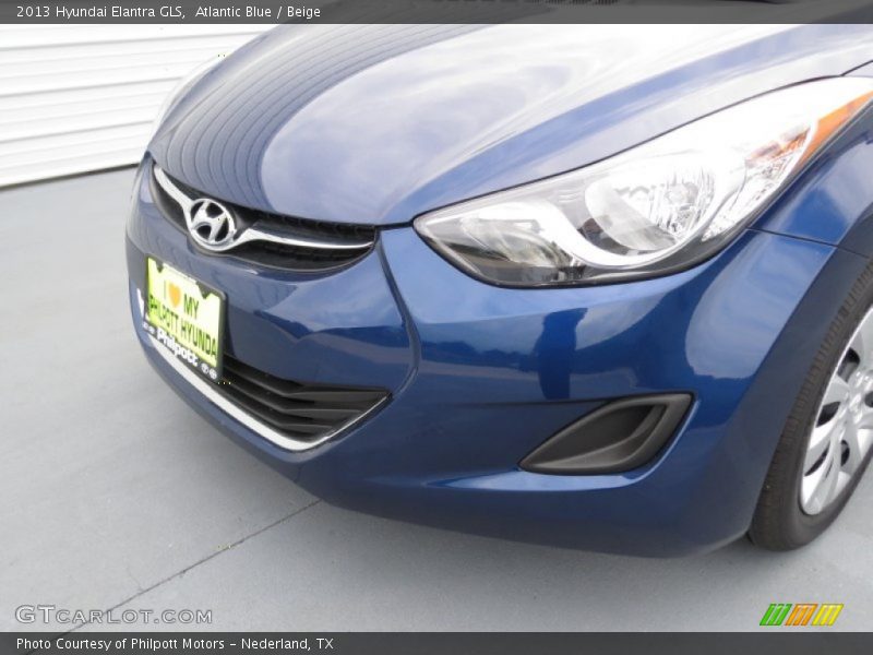 Atlantic Blue / Beige 2013 Hyundai Elantra GLS