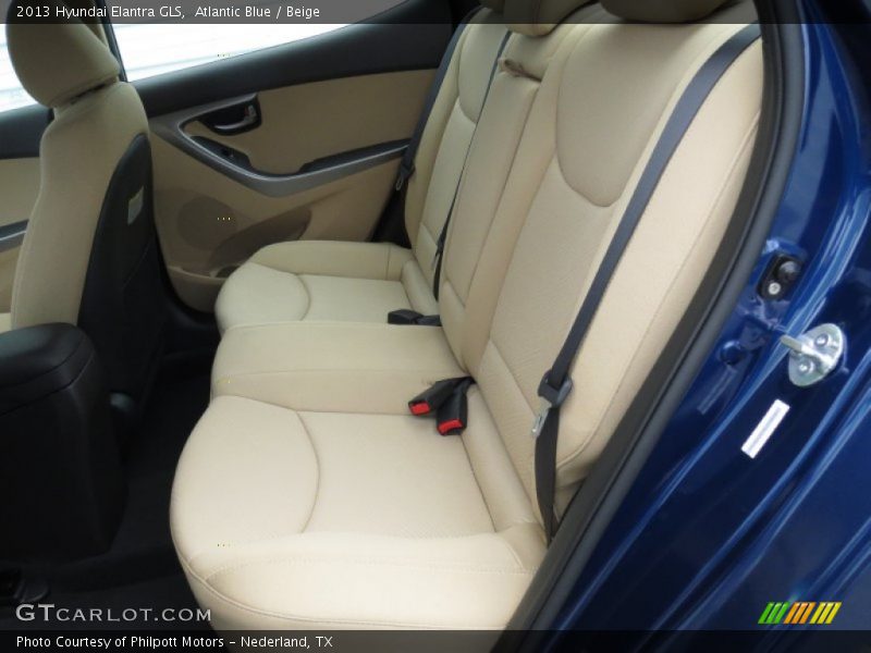 Atlantic Blue / Beige 2013 Hyundai Elantra GLS