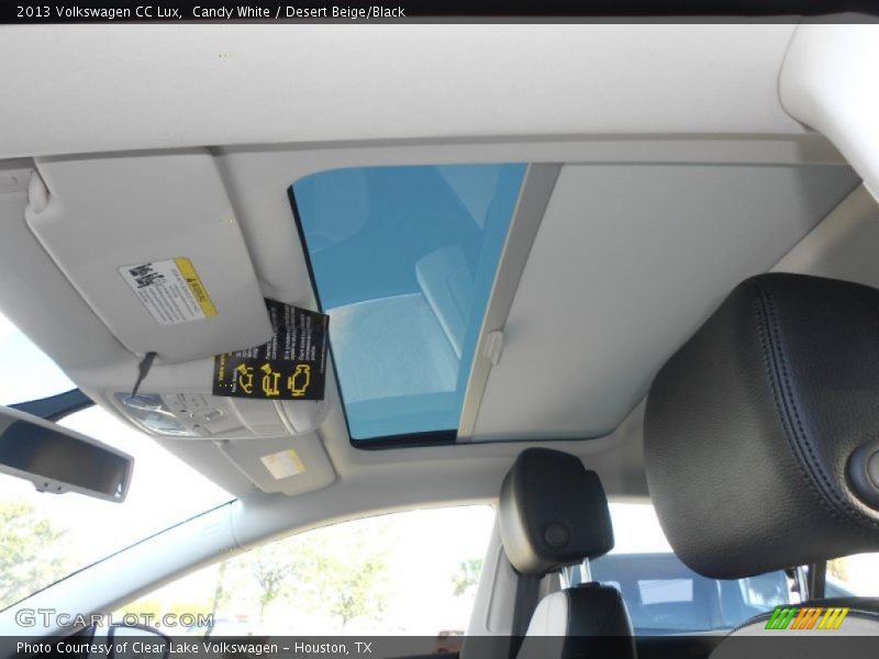 Candy White / Desert Beige/Black 2013 Volkswagen CC Lux