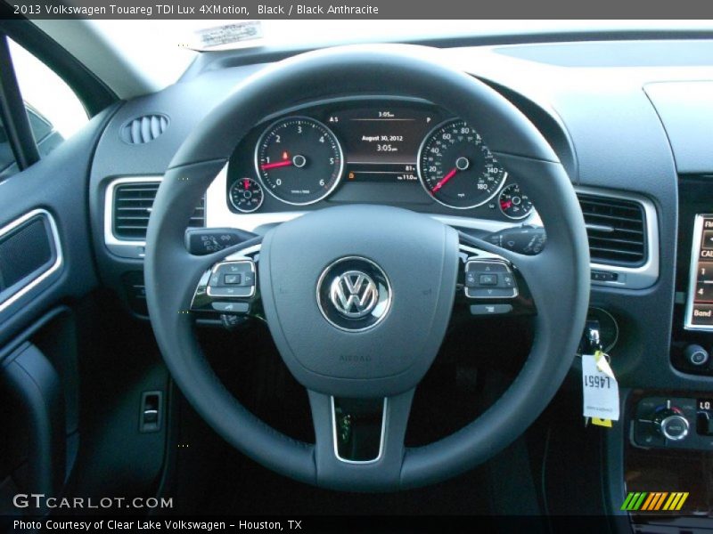 Black / Black Anthracite 2013 Volkswagen Touareg TDI Lux 4XMotion