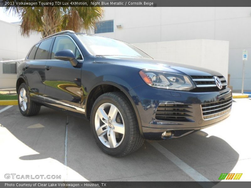 Night Blue Metallic / Cornsilk Beige 2013 Volkswagen Touareg TDI Lux 4XMotion