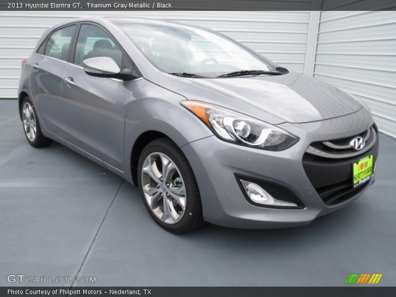 Titanium Gray Metallic / Black 2013 Hyundai Elantra GT