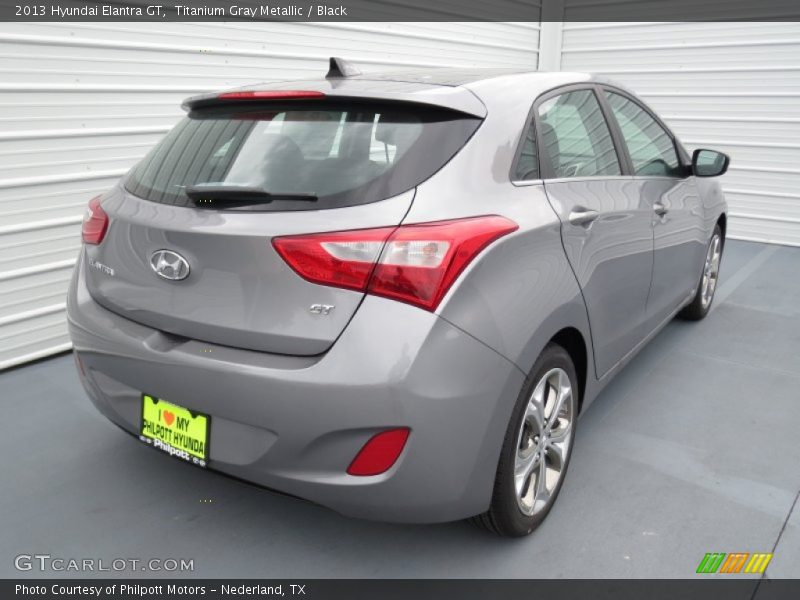 Titanium Gray Metallic / Black 2013 Hyundai Elantra GT