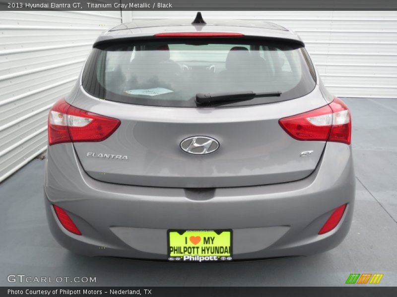 Titanium Gray Metallic / Black 2013 Hyundai Elantra GT