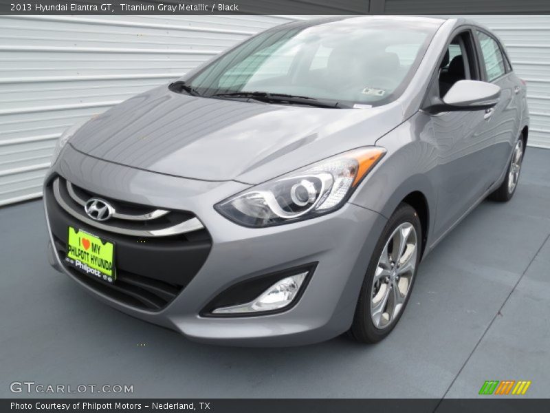 Titanium Gray Metallic / Black 2013 Hyundai Elantra GT