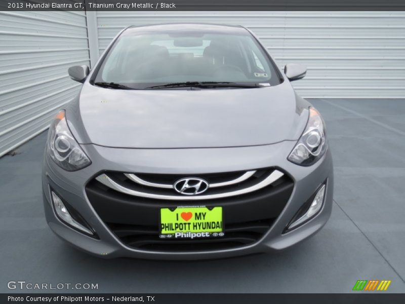 Titanium Gray Metallic / Black 2013 Hyundai Elantra GT