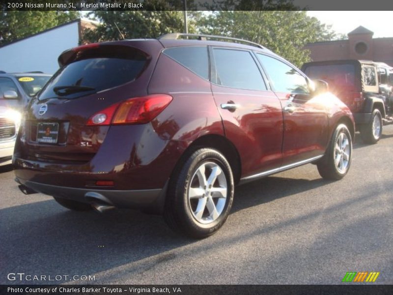 Merlot Metallic / Black 2009 Nissan Murano SL