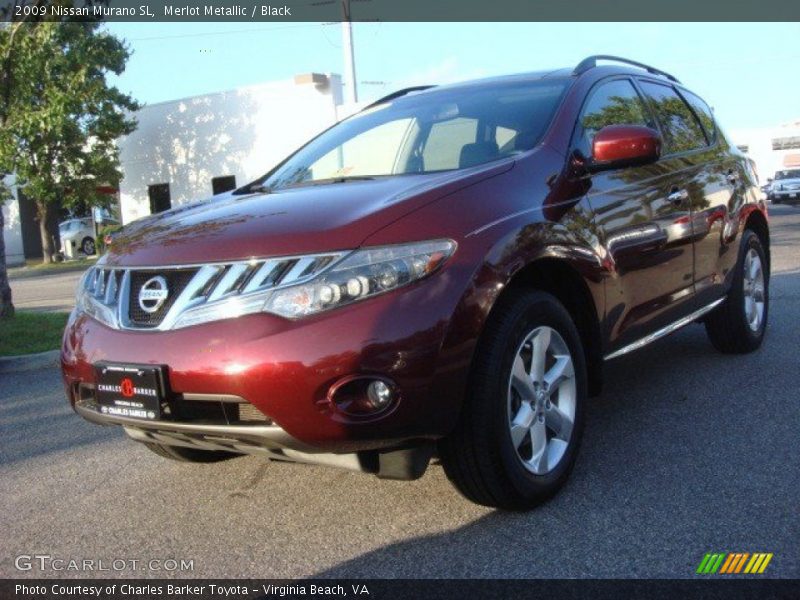 Merlot Metallic / Black 2009 Nissan Murano SL