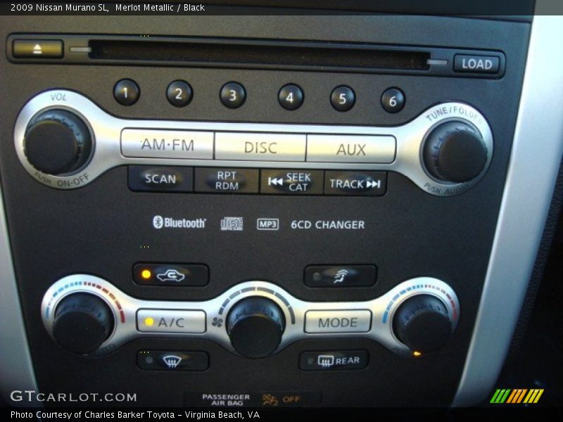 Merlot Metallic / Black 2009 Nissan Murano SL