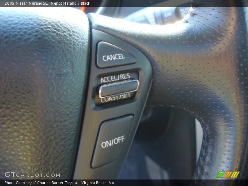 Merlot Metallic / Black 2009 Nissan Murano SL