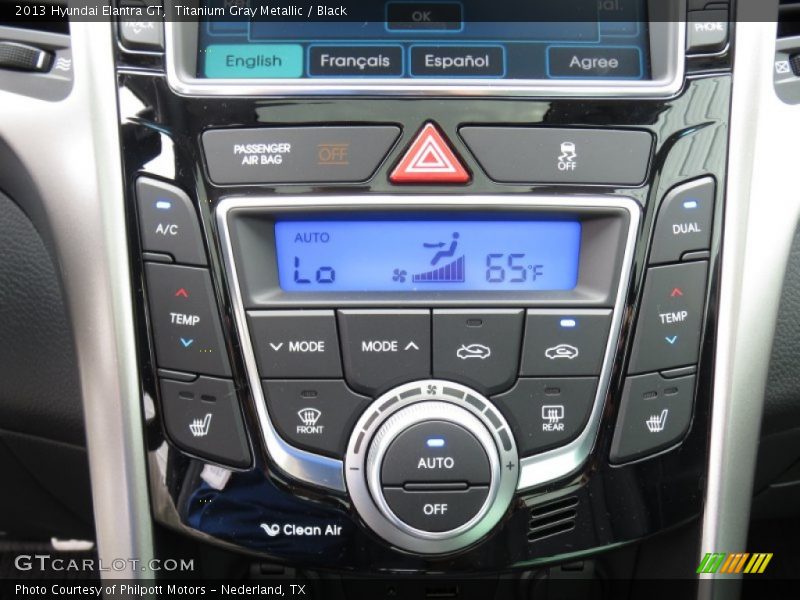 Titanium Gray Metallic / Black 2013 Hyundai Elantra GT