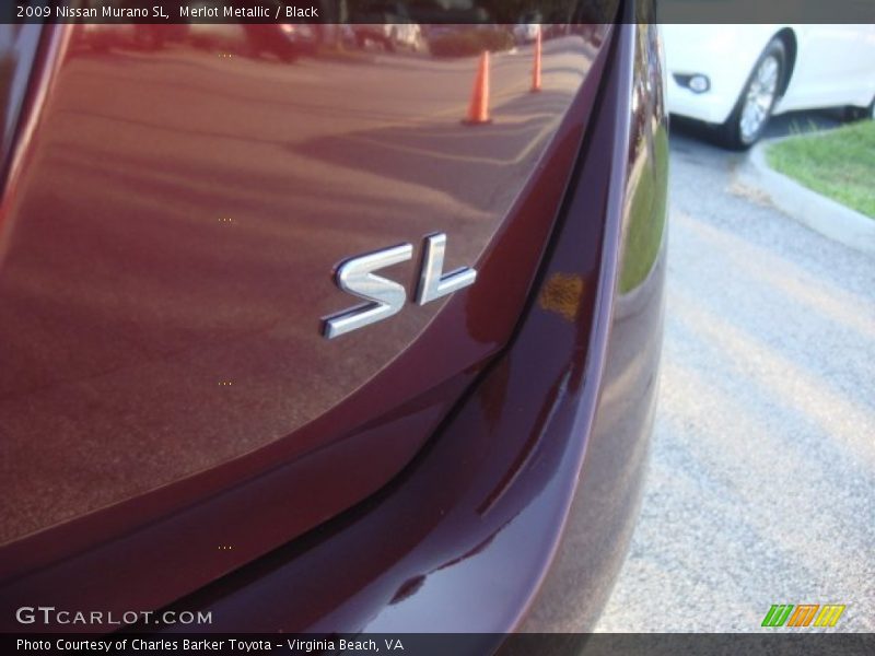 Merlot Metallic / Black 2009 Nissan Murano SL