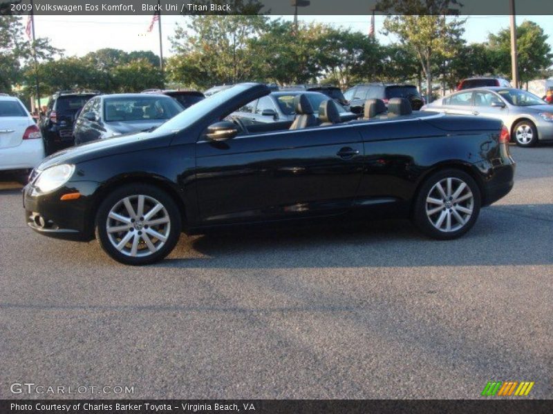 Black Uni / Titan Black 2009 Volkswagen Eos Komfort